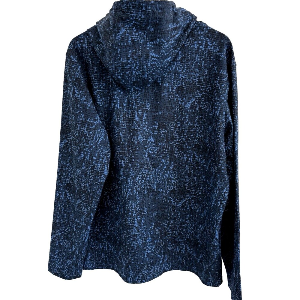 01. Algo Performance Pullover Hoodie Blue Digital Camo Mens Large Athleisure EUC